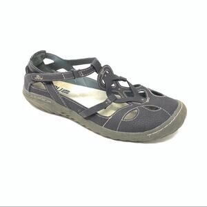JBU Jambu Sydney Sandal Mary Jane Closed Toe Hook Loop Sandal Grey Casual Shoe 9